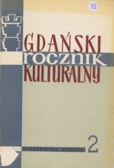 Gdański Rocznik Kulturalny, 1965, nr 2