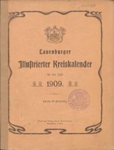 Lauenburger Illustrierter Kreiskalender für das Jahr 1909