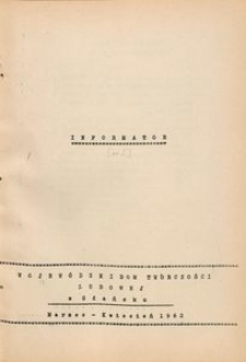 Informator, 1962, [nr 2]
