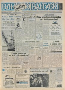 Dziennik Bałtycki 1992, nr 187