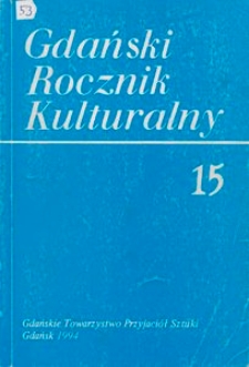 Gdański Rocznik Kulturalny, 1994, nr 15
