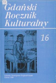 Gdański Rocznik Kulturalny, 1996, nr 16