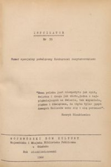 Informator / Wojew&oacute;dzki Dom Kultury w Gdańsku, 1966, nr 59