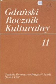 Gdański Rocznik Kulturalny, 1988, nr 11
