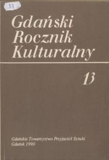 Gdański Rocznik Kulturalny, 1990, nr 13