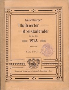 Lauenburger Illustrierter Kreiskalender f&uuml;r das Jahr 1912