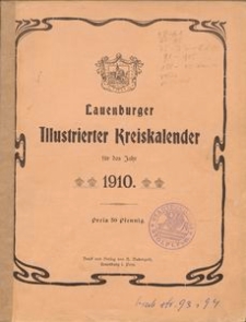Lauenburger Illustrierter Kreiskalender für das Jahr 1910