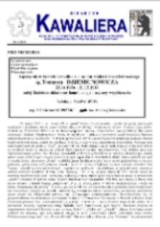 Kawaliera : biuletyn Koła nr 21, 2017, nr 1