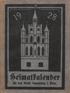 Heimatkalender f&uuml;r den Kreis Lauenburg i. Pom. 1928