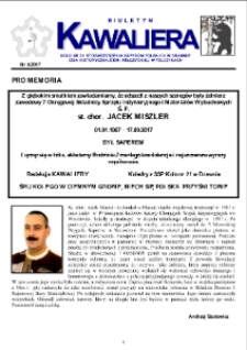 Kawaliera : biuletyn Koła nr 21, 2017, nr 4