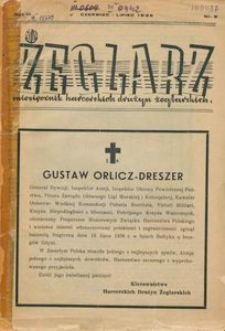 Żeglarz : miesięcznik harcerskich drużyn żeglarskich, 1936, nr 6