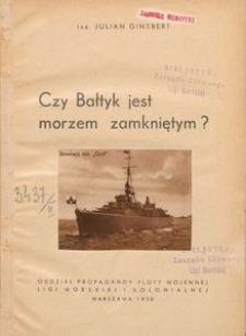 Czy Bałtyk jest morzem zamkniętym ?