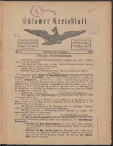 B&uuml;tower Kreisblatt 1905