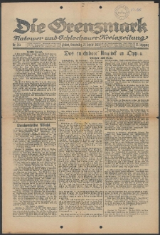 Die Grenzmark. Flatower und Schlochauer Kreiszeitung, 1921, Nr. 223