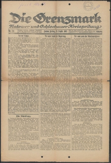 Die Grenzmark. Flatower und Schlochauer Kreiszeitung, 1921, Nr. 224