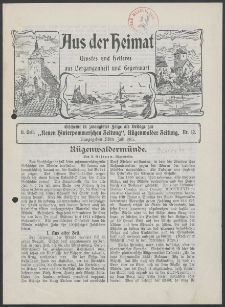 Aus der Heimat. Ernstes und Heiteres aus Vergangenheit und Gegenwart, 1913, Nr. [12]