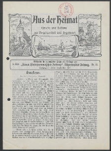 Aus der Heimat. Ernstes und Heiteres aus Vergangenheit und Gegenwart, 1913, Nr. [15]