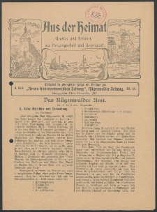 Aus der Heimat. Ernstes und Heiteres aus Vergangenheit und Gegenwart, 1913, Nr. [18]
