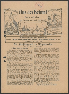 Aus der Heimat. Ernstes und Heiteres aus Vergangenheit und Gegenwart, 1914, Nr. [23]