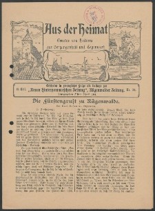 Aus der Heimat. Ernstes und Heiteres aus Vergangenheit und Gegenwart, 1914, Nr. [24]