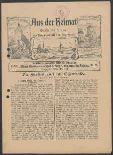 Aus der Heimat. Ernstes und Heiteres aus Vergangenheit und Gegenwart, 1914, Nr. [25]