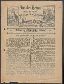 Aus der Heimat. Ernstes und Heiteres aus Vergangenheit und Gegenwart, 1933, Nr. [6]