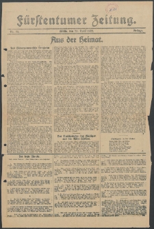 Fürstentumer Zeitung : Beilage, 1922, Nr. 95