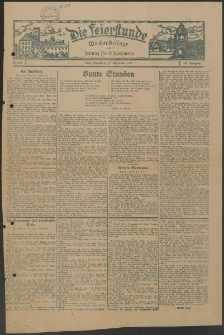 Die Feierstunde : Wochenbeilage der Zeitung für Ostpommern, 1927, Nr. 218