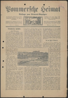 Pommersche Heimat. Beilage zum General-Anzeiger, 1912, Nr. 5