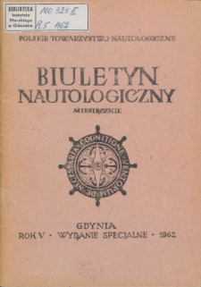 Biuletyn Nautologiczny, 1962 r.