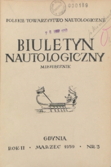 Biuletyn Nautologiczny, nr 3, 1959 r.