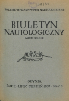 Biuletyn Nautologiczny, nr 7-8, 1959 r.