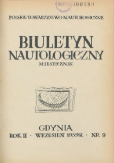 Biuletyn Nautologiczny, nr 9, 1959 r.