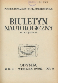 Biuletyn Nautologiczny, nr 9, 1959 r.