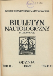 Biuletyn Nautologiczny, nr 10-11, 1959 r.