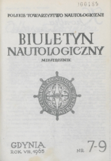 Biuletyn Nautologiczny, nr 7-9, 1965 r.