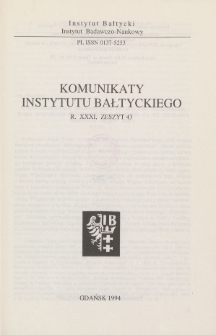 Komunikaty Instytutu Bałtyckiego, z.43