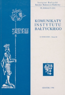 Komunikaty Instytutu Bałtyckiego, z.44