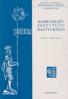 Komunikaty Instytutu Bałtyckiego, z.45
