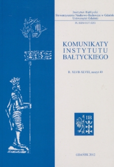 Komunikaty Instytutu Bałtyckiego, z.49