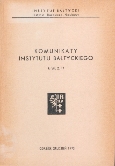 Komunikaty Instytutu Bałtyckiego, z.17