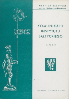 Komunikaty Instytutu Bałtyckiego, z.21