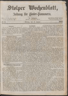 Stolper Wochenblatt. Zeitung f&uuml;r Hinterpommern № 5