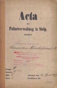 Dokumentacja techniczna budynku przy ulicy Dominikańskiej 11