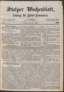 Stolper Wochenblatt. Zeitung f&uuml;r Hinterpommern № 8