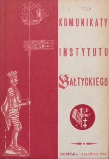 Komunikaty Instytutu Bałtyckiego, [z.2]