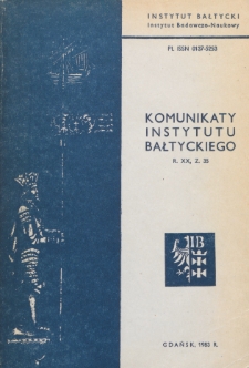 Komunikaty Instytutu Bałtyckiego, z.35