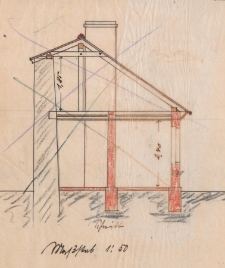 Dokumentacja techniczna budynku przy dawnej ulicy M&uuml;hlenthormauer 13 - ulica nie istnieje