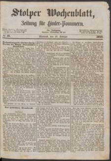 Stolper Wochenblatt. Zeitung f&uuml;r Hinterpommern № 18