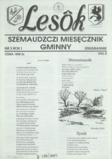 Lesôk Szemaudzczi Miesęcznik Gminny, 1993, strumiannik, Nr 3